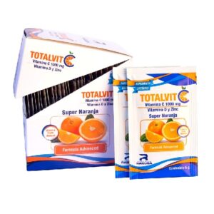 TotalVit C.  Vit C + Vit D + Zinc Naranja