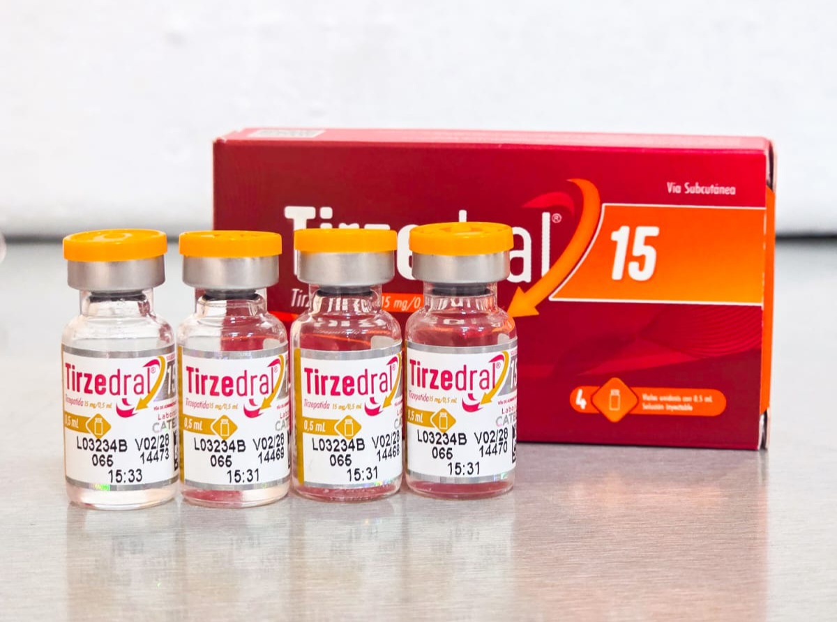Tirzedral 15 mg – 4 Ampolas (0,5 ml cada)