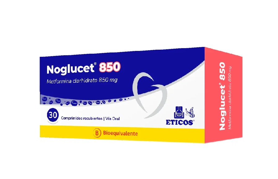 Noglucet Metformina Clorhidrato 850 mg