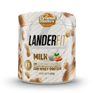 LanderFit Peanut Butter Milk com Whey Protein – Gluten Free